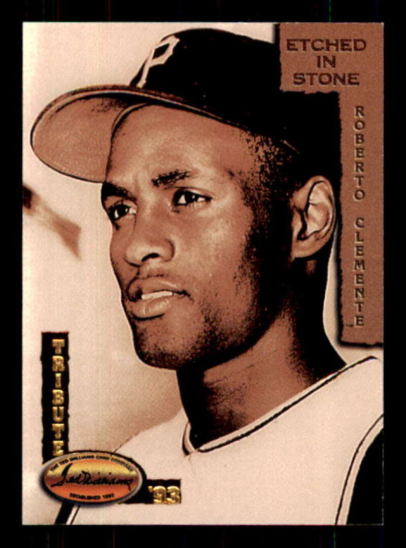 Roberto Clemente/Youth Card 1993 Ted Williams Etched in Stone Clemente #ES1 Image 1