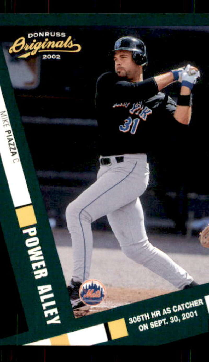 Mike Piazza Card 2002 Donruss Originals Power Alley #9 Image 1