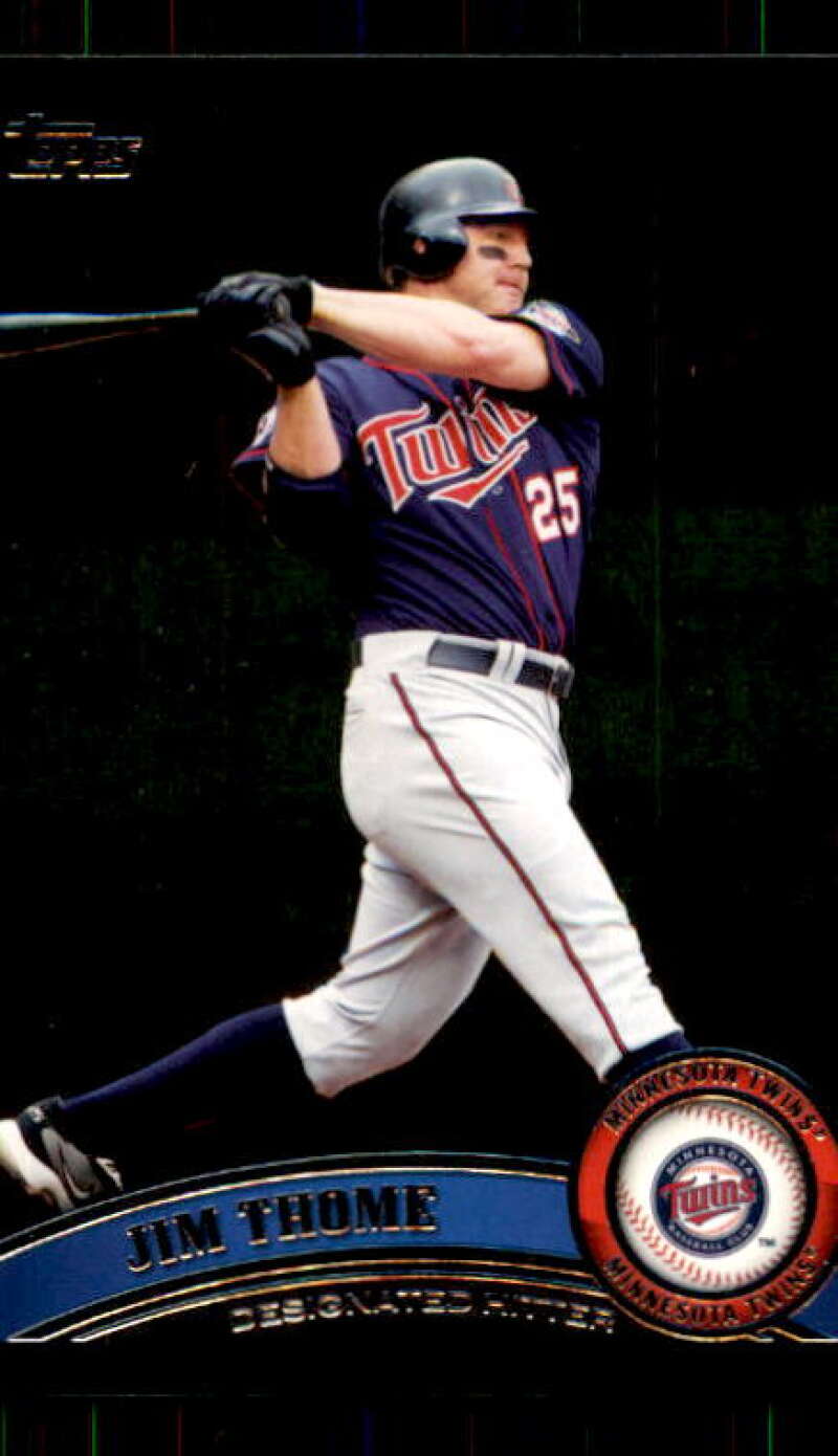 Jim Thome Card 2011 Topps Wal-Mart Black Border #253 Image 1