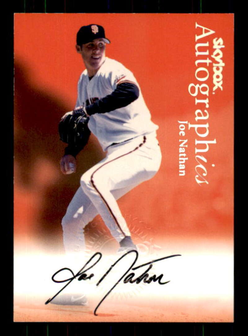 Joe Nathan Card 2000 SkyBox Autographics #97 Image 1