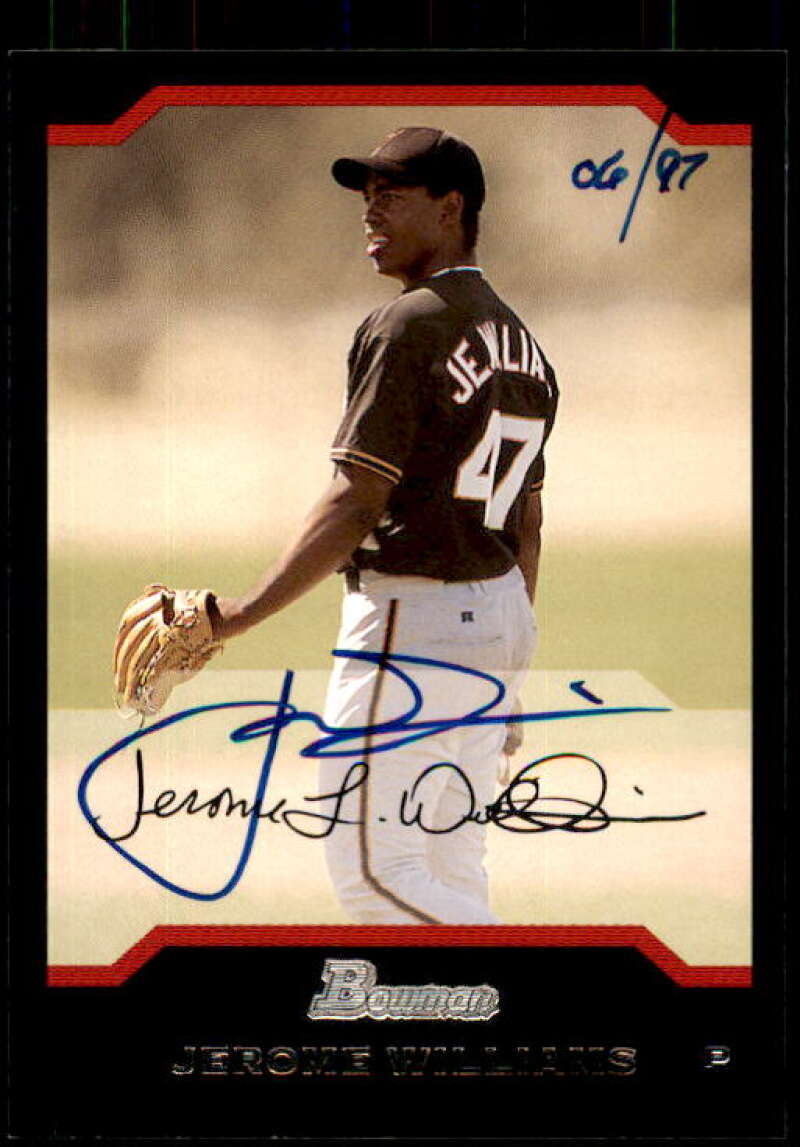 Jerome Williams 04 B D Card 2006 Bowman Originals Buyback Autographs #461 /97 Image 1