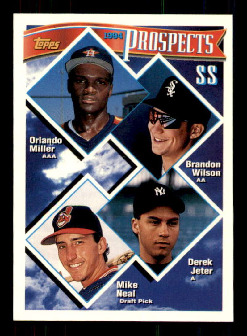 Derek Jeter Top Prospects Card 1994 Topps #158 Image 1