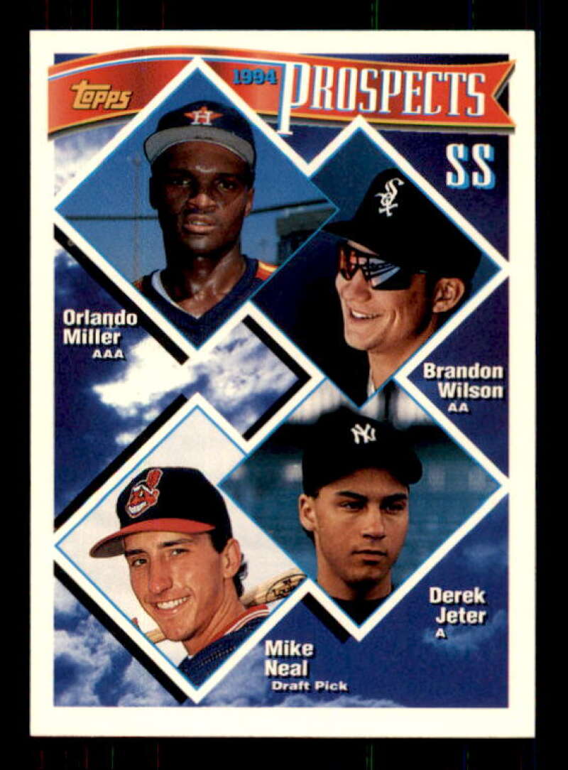 Derek Jeter Top Prospects Card 1994 Topps #158 Image 1