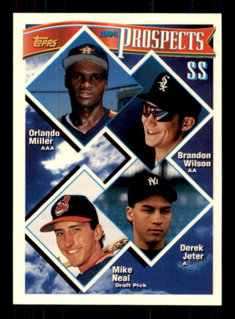 Derek Jeter Top Prospects Card 1994 Topps #158 Image 1