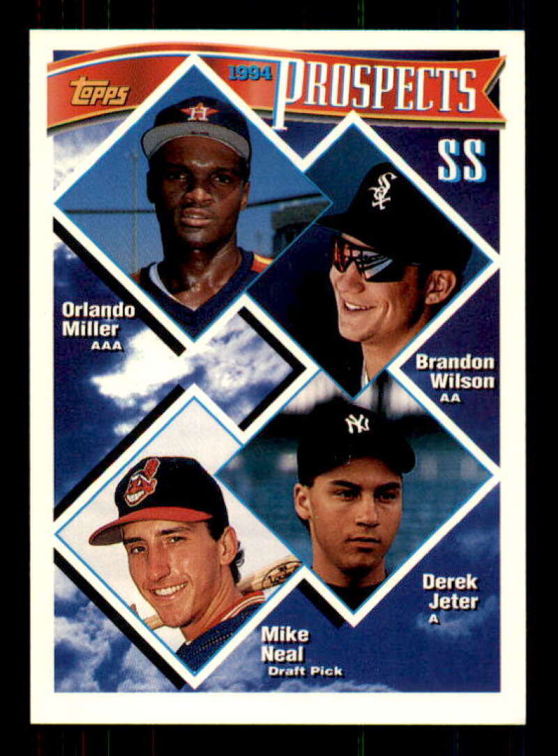 Derek Jeter Top Prospects Card 1994 Topps #158 Image 1