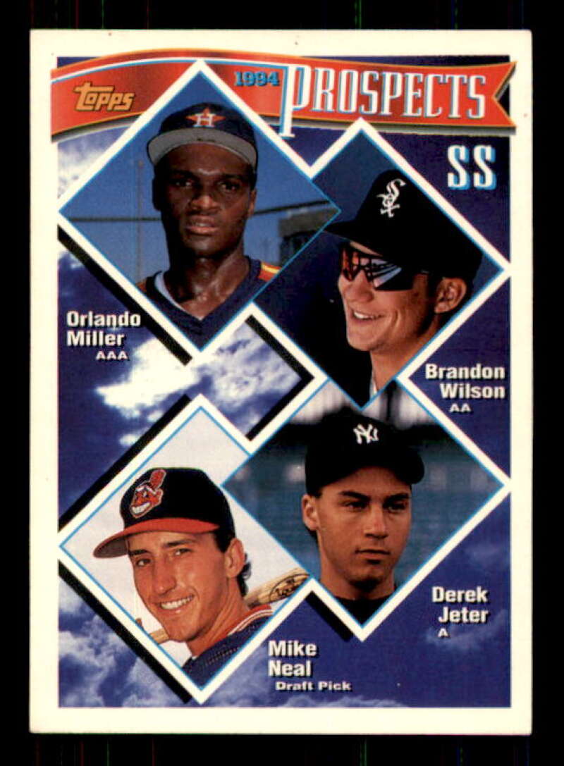 Derek Jeter Top Prospects Card 1994 Topps #158 Image 1