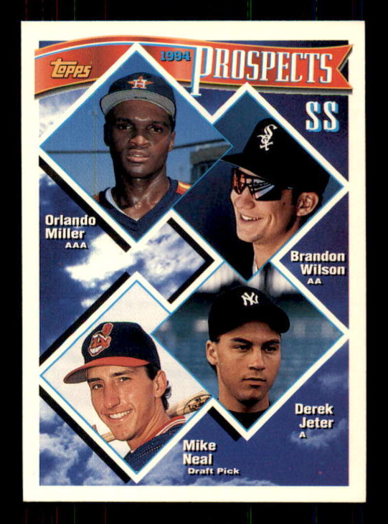 Derek Jeter Top Prospects Card 1994 Topps #158 ...