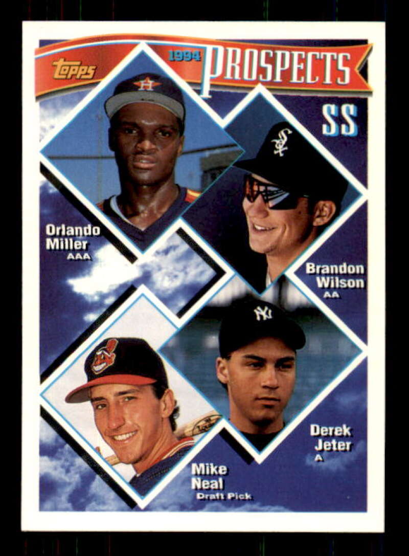 Derek Jeter Top Prospects Card 1994 Topps #158 Image 1