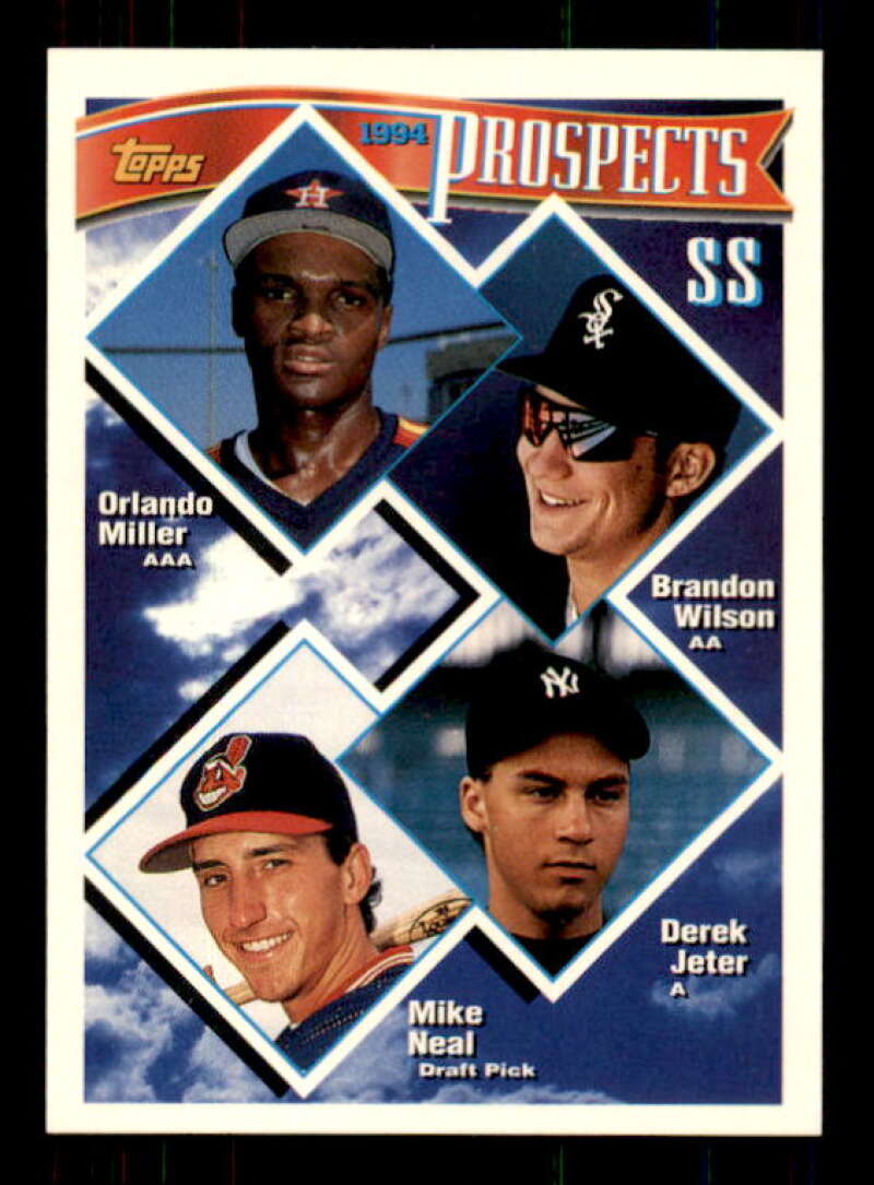 Derek Jeter Top Prospects Card 1994 Topps #158 Image 1