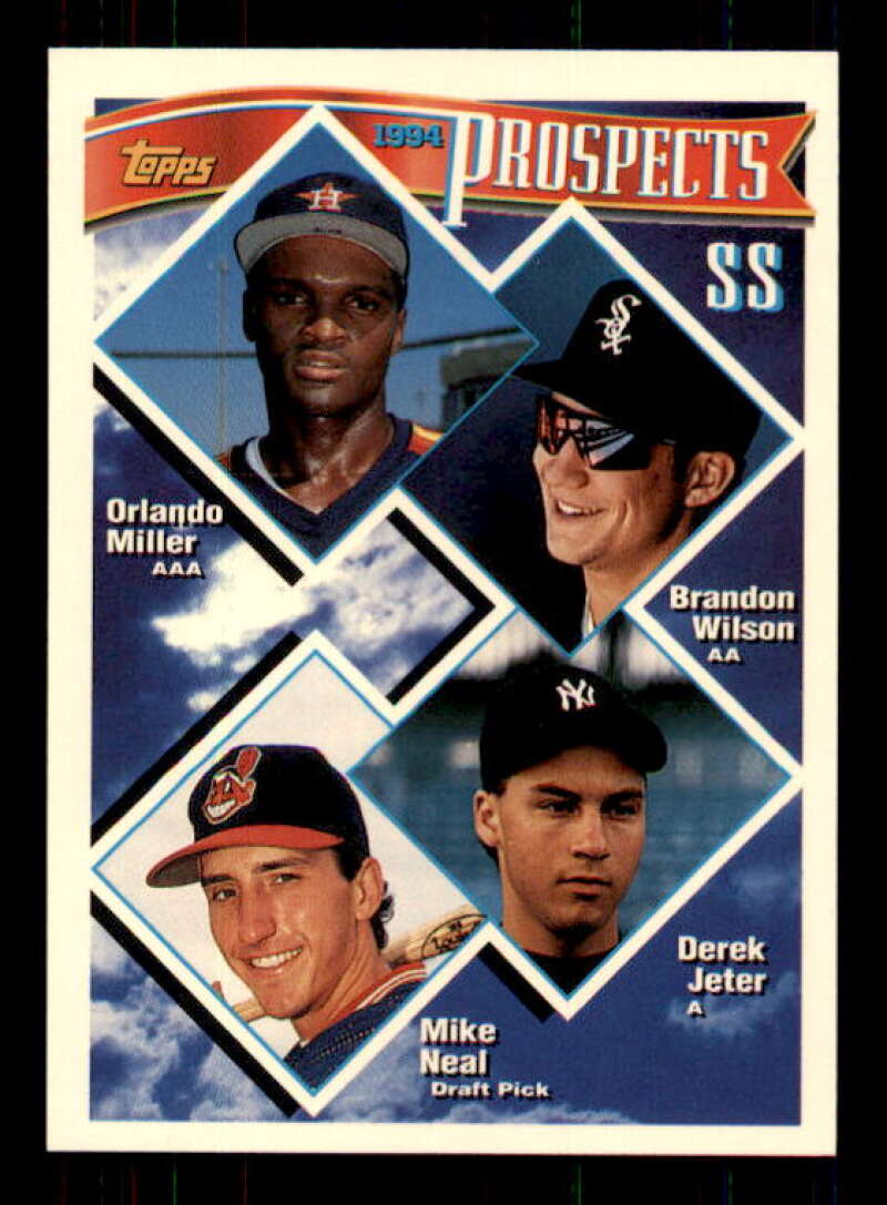 Derek Jeter Top Prospects Card 1994 Topps #158 Image 1