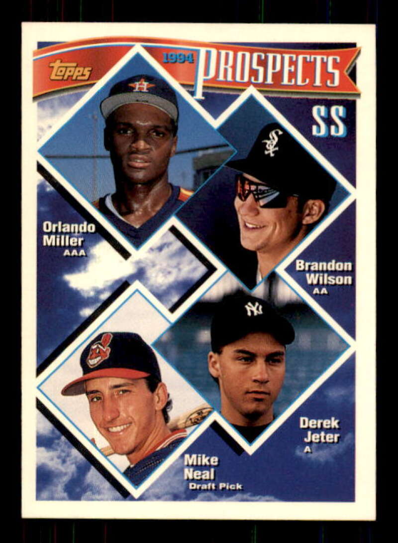 Derek Jeter Top Prospects Card 1994 Topps #158 Image 1