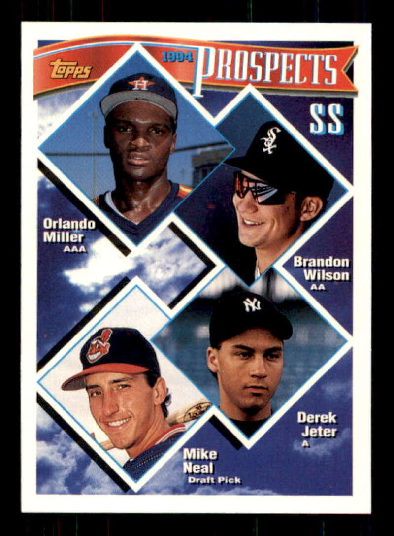 Derek Jeter Top Prospects Card 1994 Topps #158 Image 1