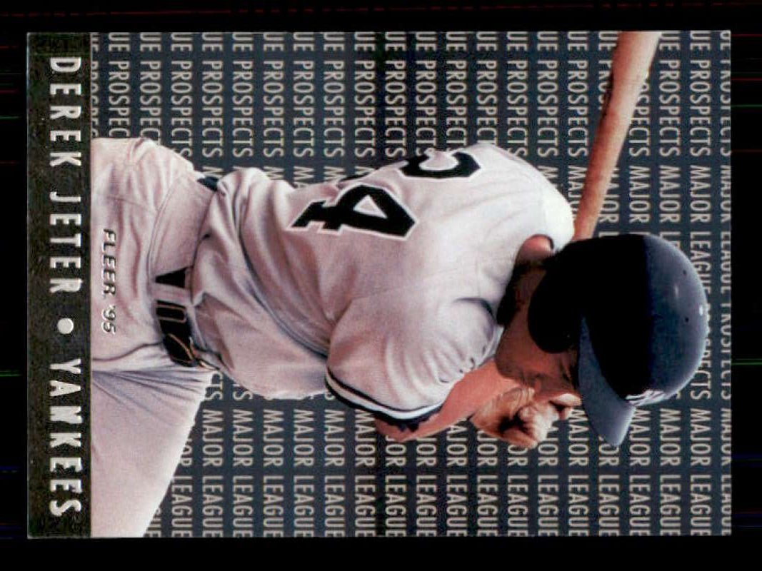 Derek Jeter Card 1995 Fleer Major League Prospects #7 Image 1