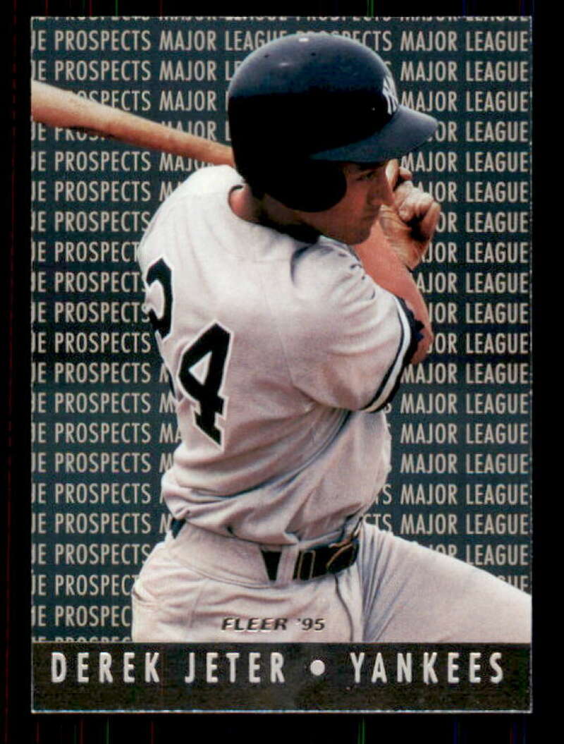 Derek Jeter Card 1995 Fleer Major League Prospects #7 Image 1