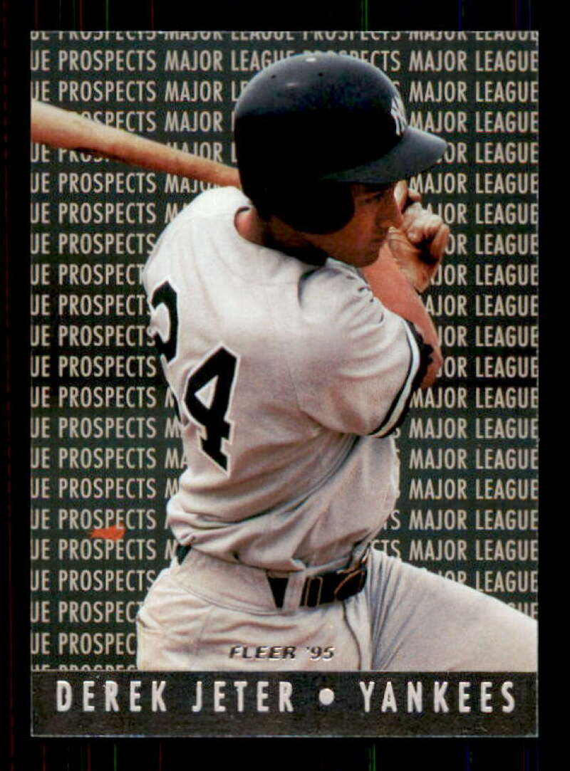 Derek Jeter Card 1995 Fleer Major League Prospects #7 Image 1