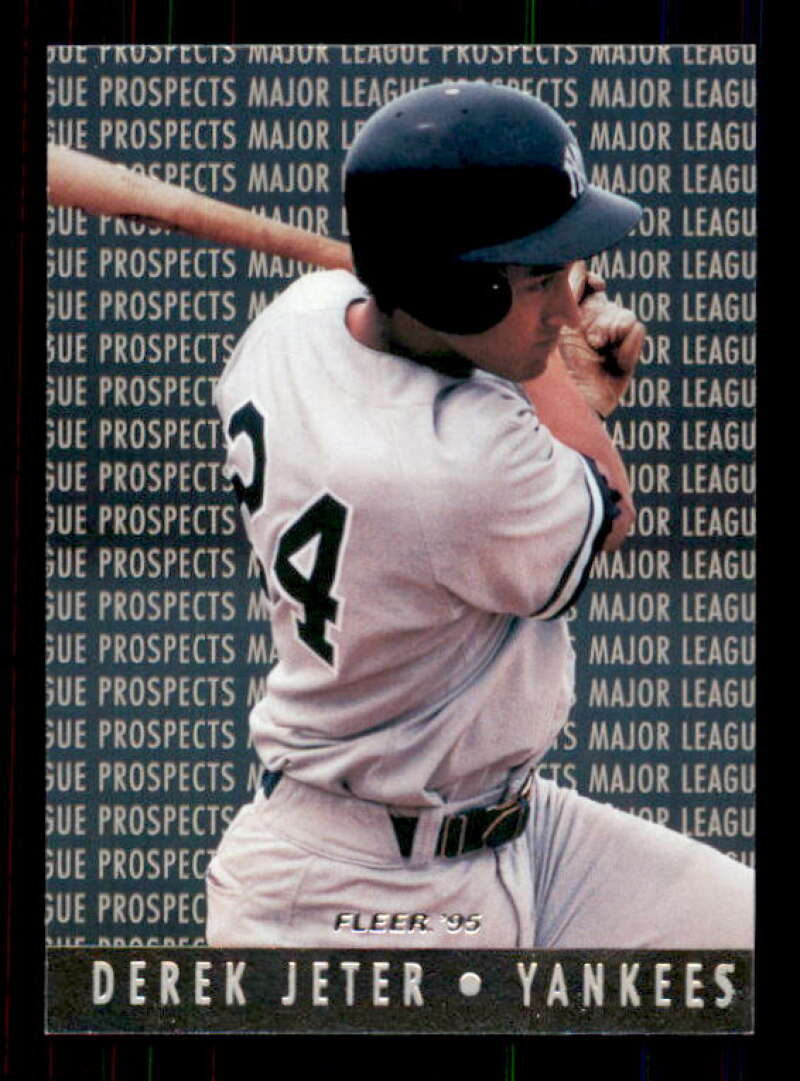 Derek Jeter Card 1995 Fleer Major League Prospects #7 Image 1