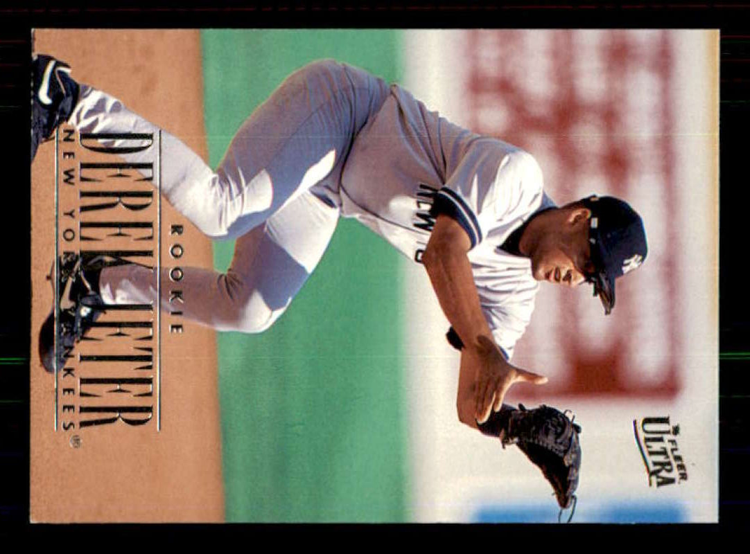 Derek Jeter Rookie Card 1996 Ultra #386 Image 1