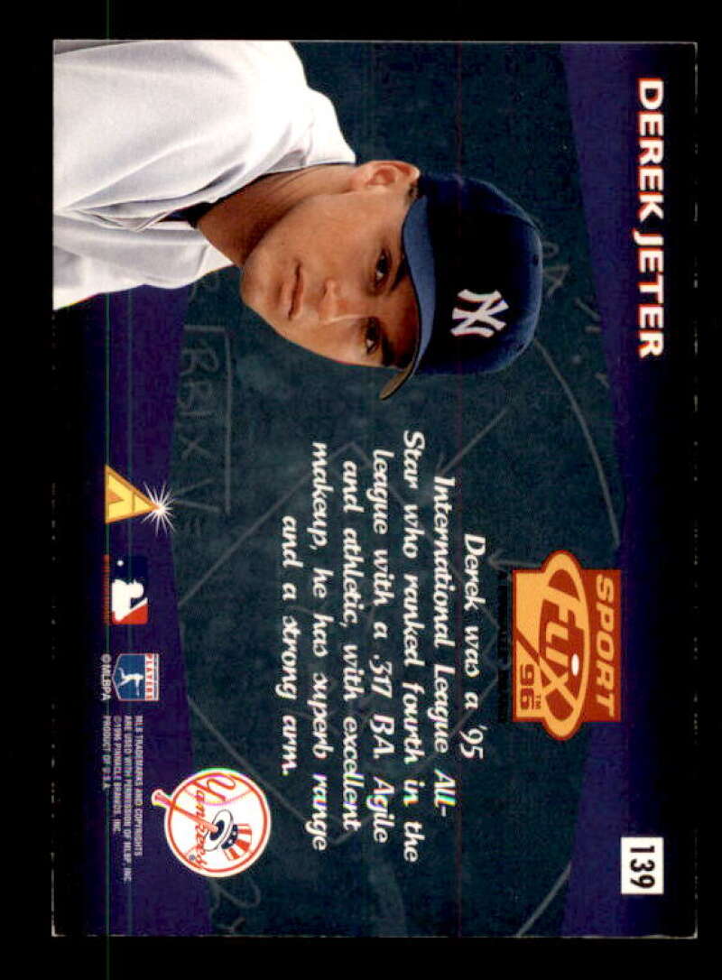 Derek Jeter Rookie Card 1996 Sportflix #139 Image 2