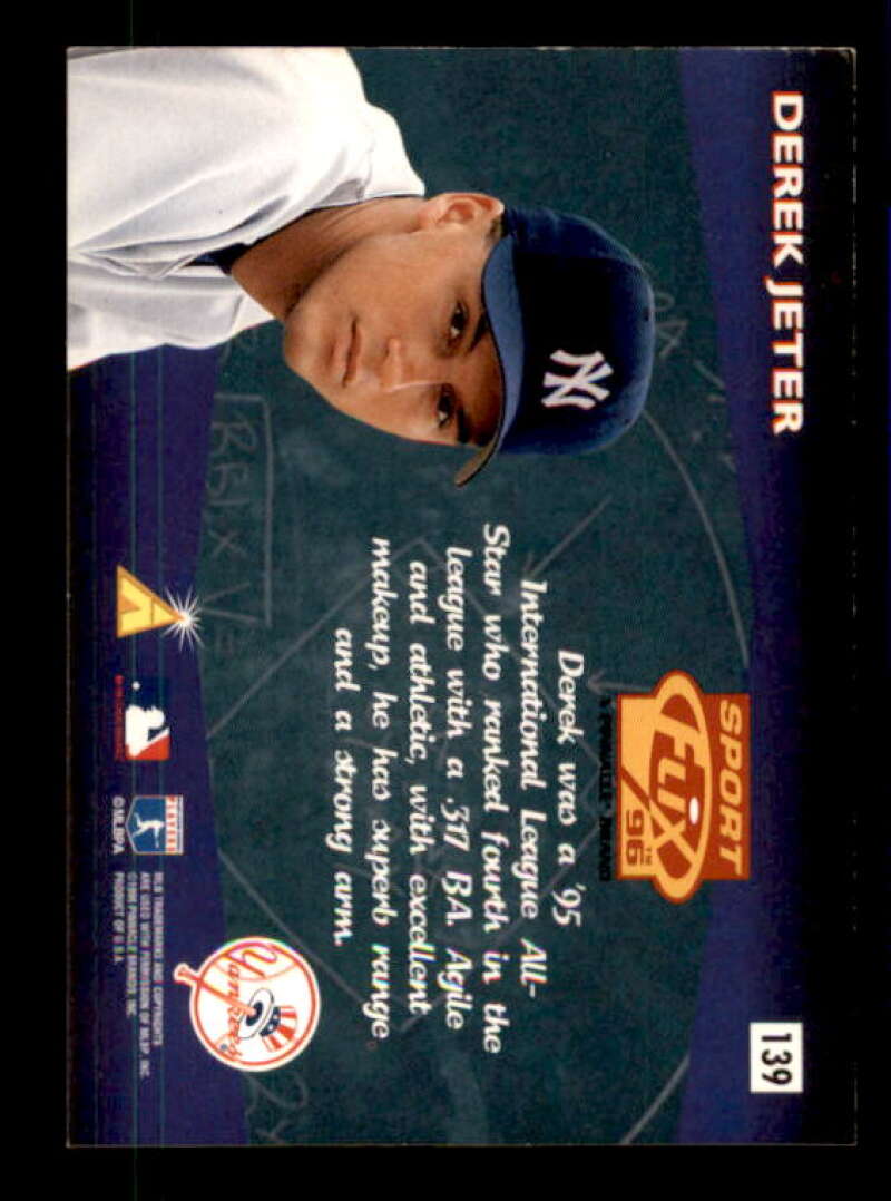 Derek Jeter Rookie Card 1996 Sportflix #139 Image 2