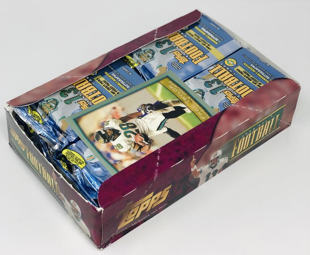 1999 Topps HTA 12ct Jumbo Pack Football Box Image 3