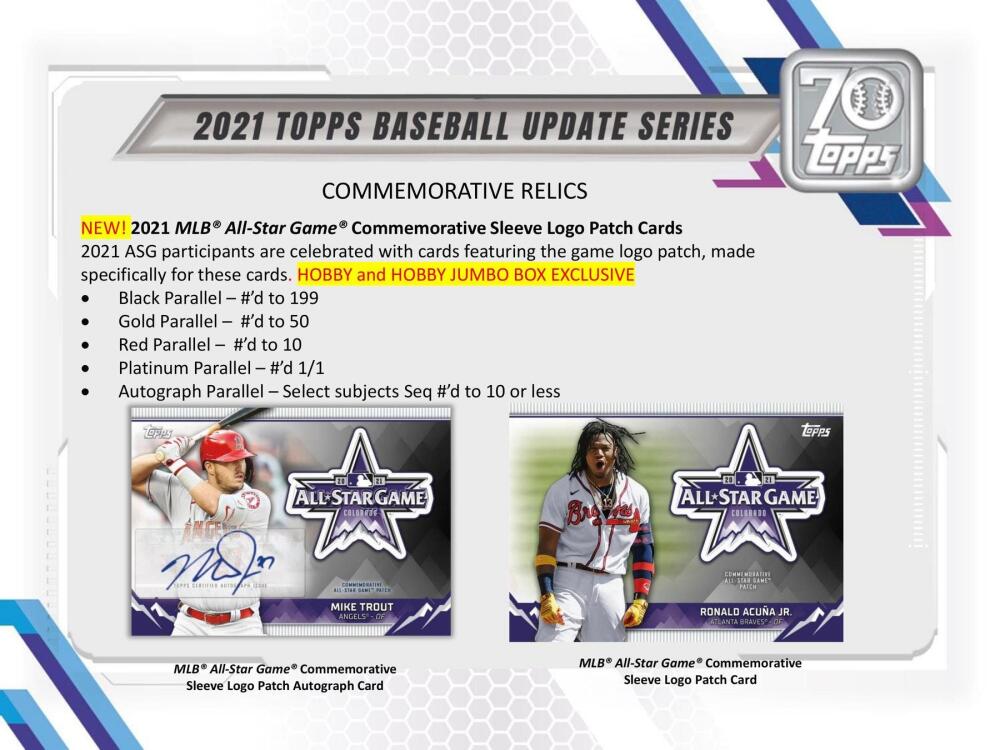 2021 Topps Update Series Baseball Hobby Jumbo Box Image 8
