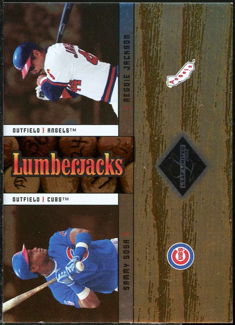 Reggie Jackson/Sammy Sosa Card 2004 Leaf Limited Lumberjacks #49 Image 1