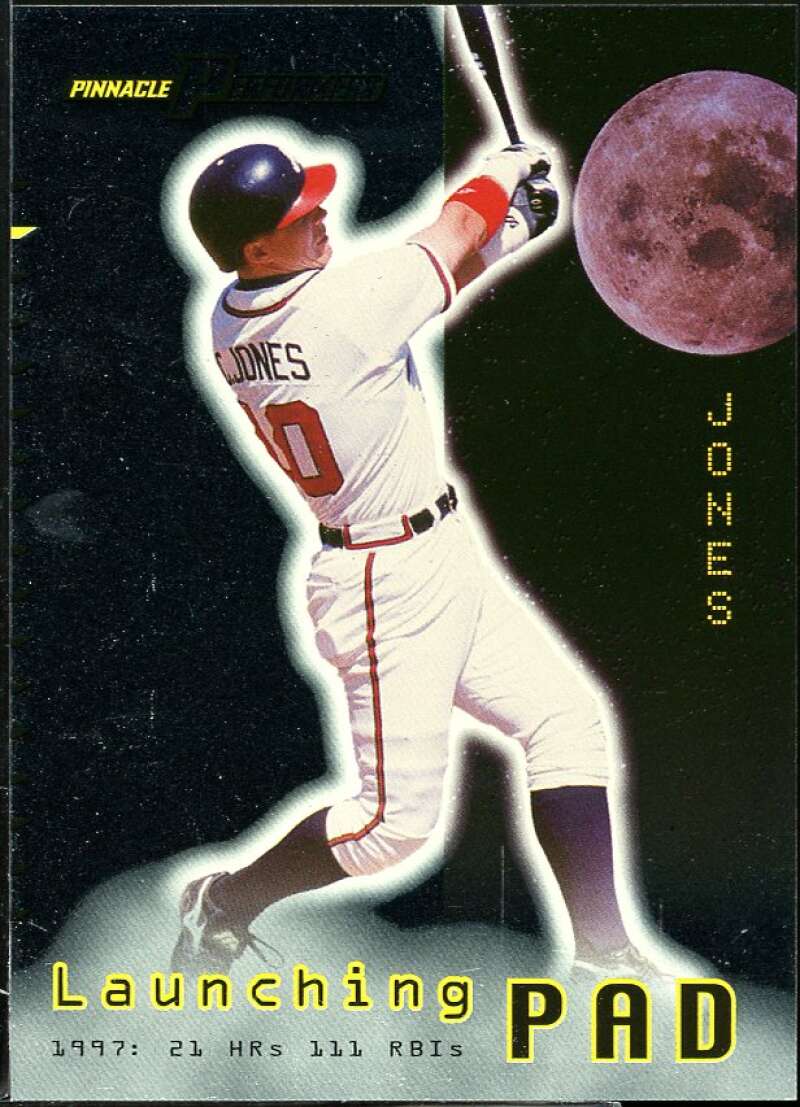 Chipper Jones Card 1998 Pinnacle Performers Launching Pad #10 Image 1