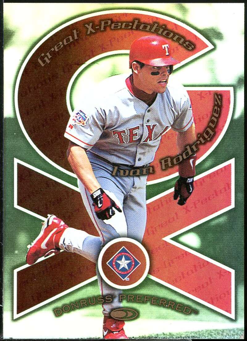 Ivan Rodriguez/Eli Marrero Card 1998 Donruss Preferred Great X-Pectations #18 Image 1