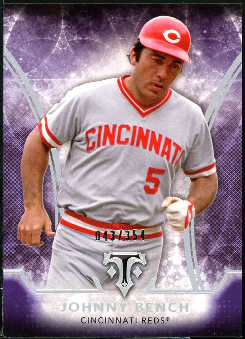 Johnny Bench Card 2015 Topps Triple Threads Amethyst #4 Image 1