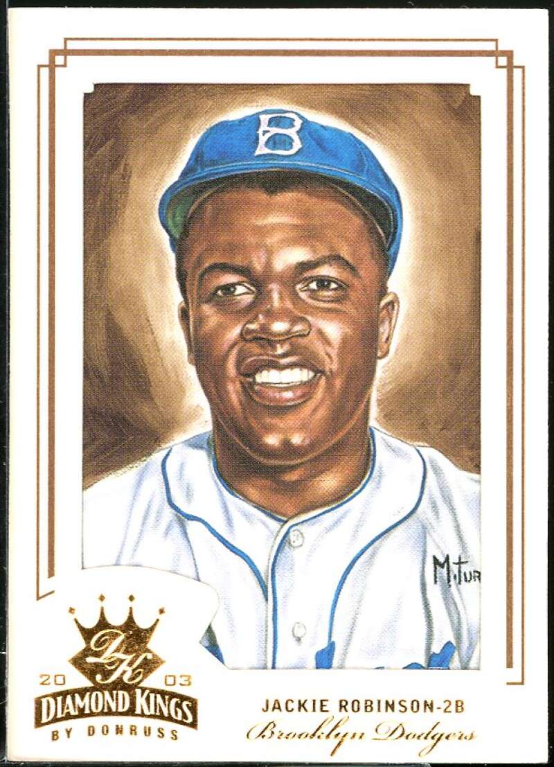 Jackie Robinson RET Card 2003 Diamond Kings #160 Image 1