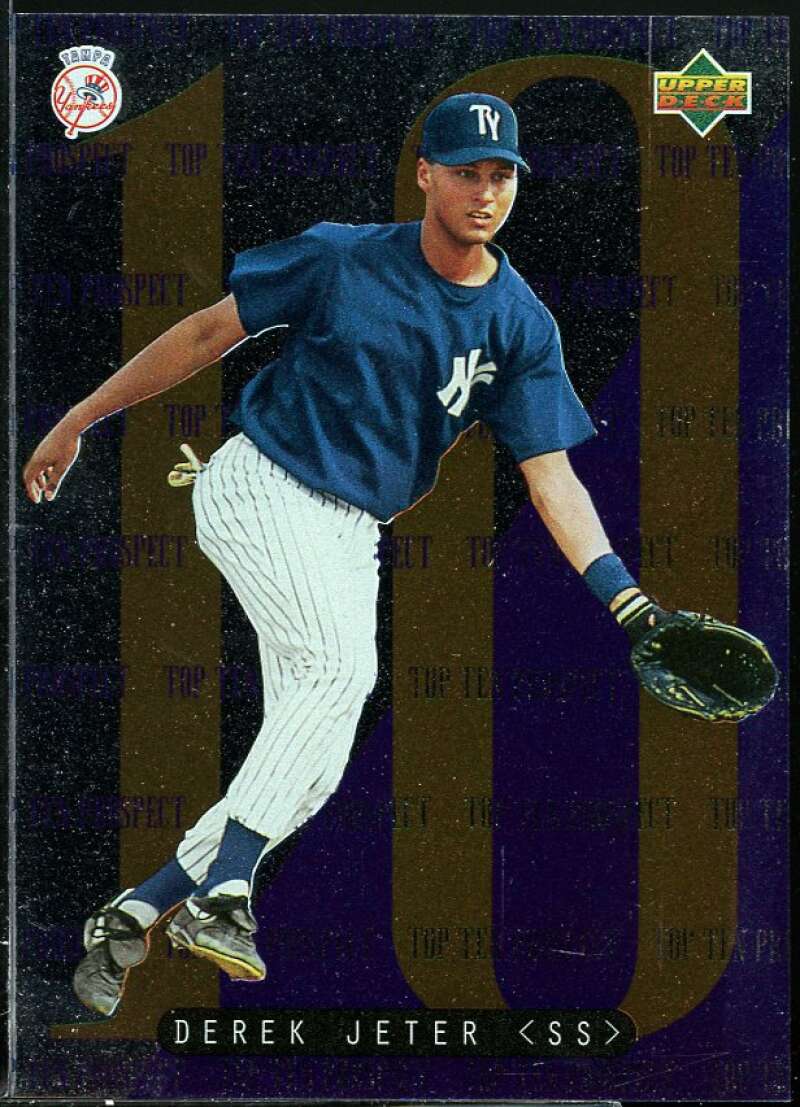 Derek Jeter Card 1995 Upper Deck Minors Top 10 Prospects #1 Image 1