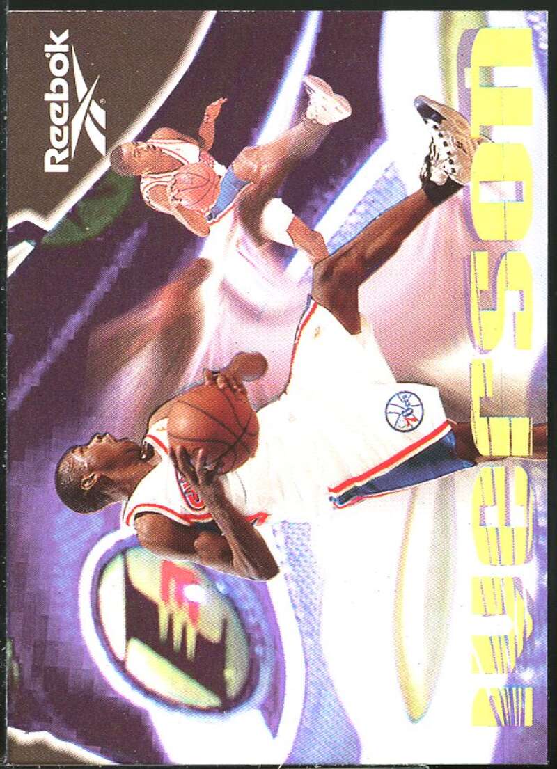 Allen Iverson Card 1997-98 SkyBox Premium Reebok Chase #100 Image 1