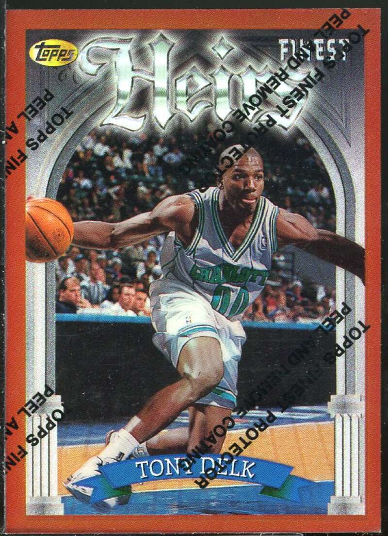 Tony Delk Rookie Card 1996-97 Finest Refractors #170 Image 1