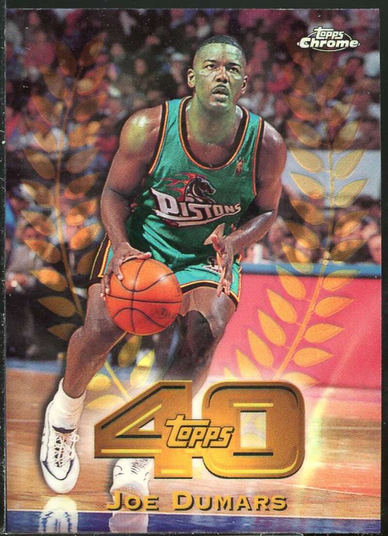 Joe Dumars Card 1997-98 Topps Chrome Topps 40 Refractors #T39 Image 1