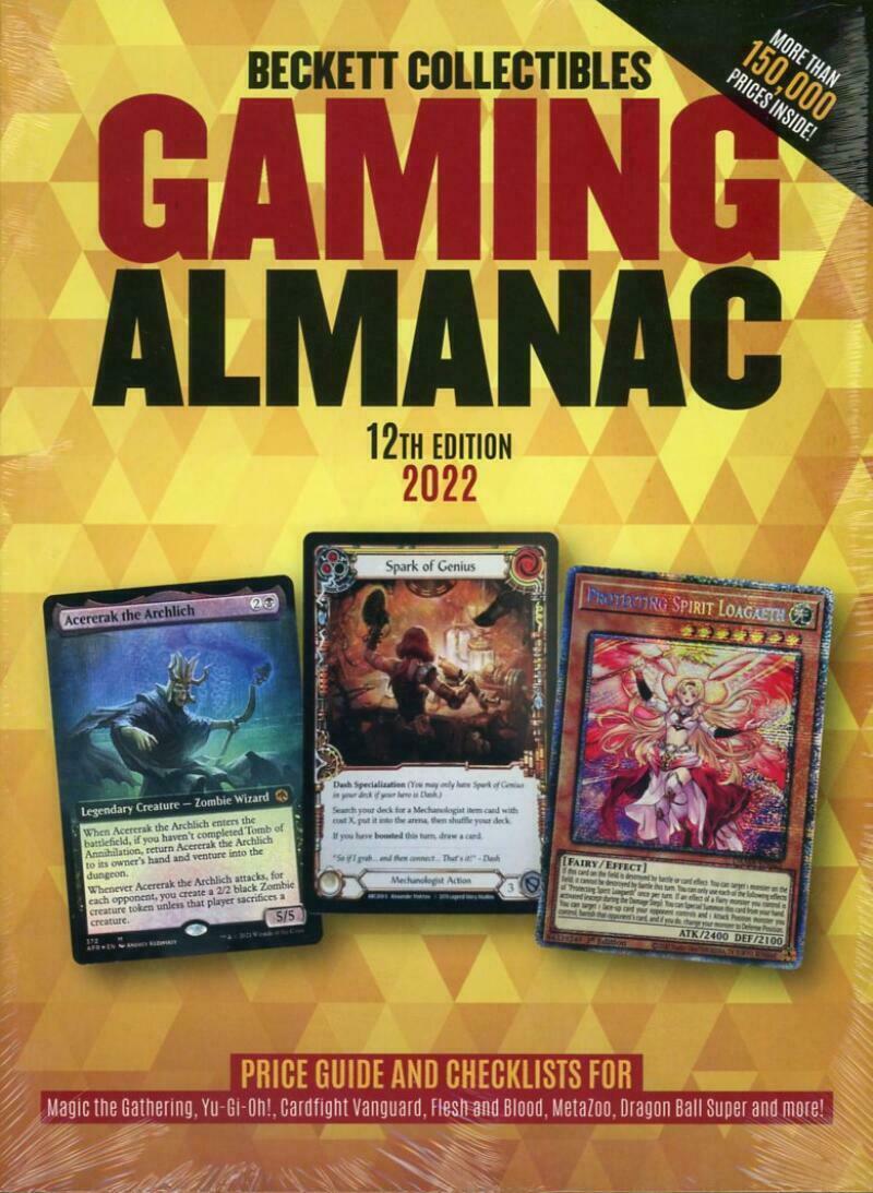 2022 Beckett Collectible Gaming Almanac Card Price Guide 12th Edition Magic the Gathering Yu-Gi-Oh Cardfight Vanguard Image 1