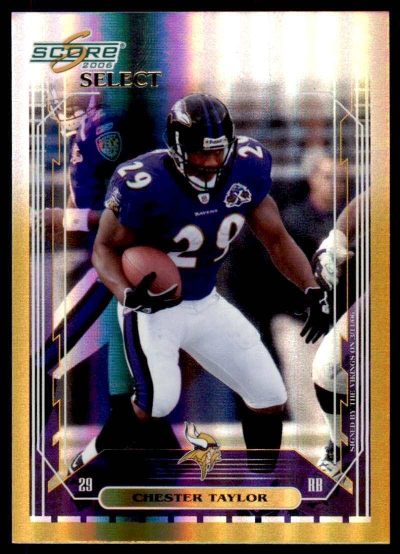 Chester Taylor Card 2006 Score Select Gold #19 Image 1