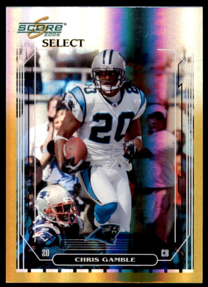 Chris Gamble Card 2006 Score Select Gold #37 Image 1