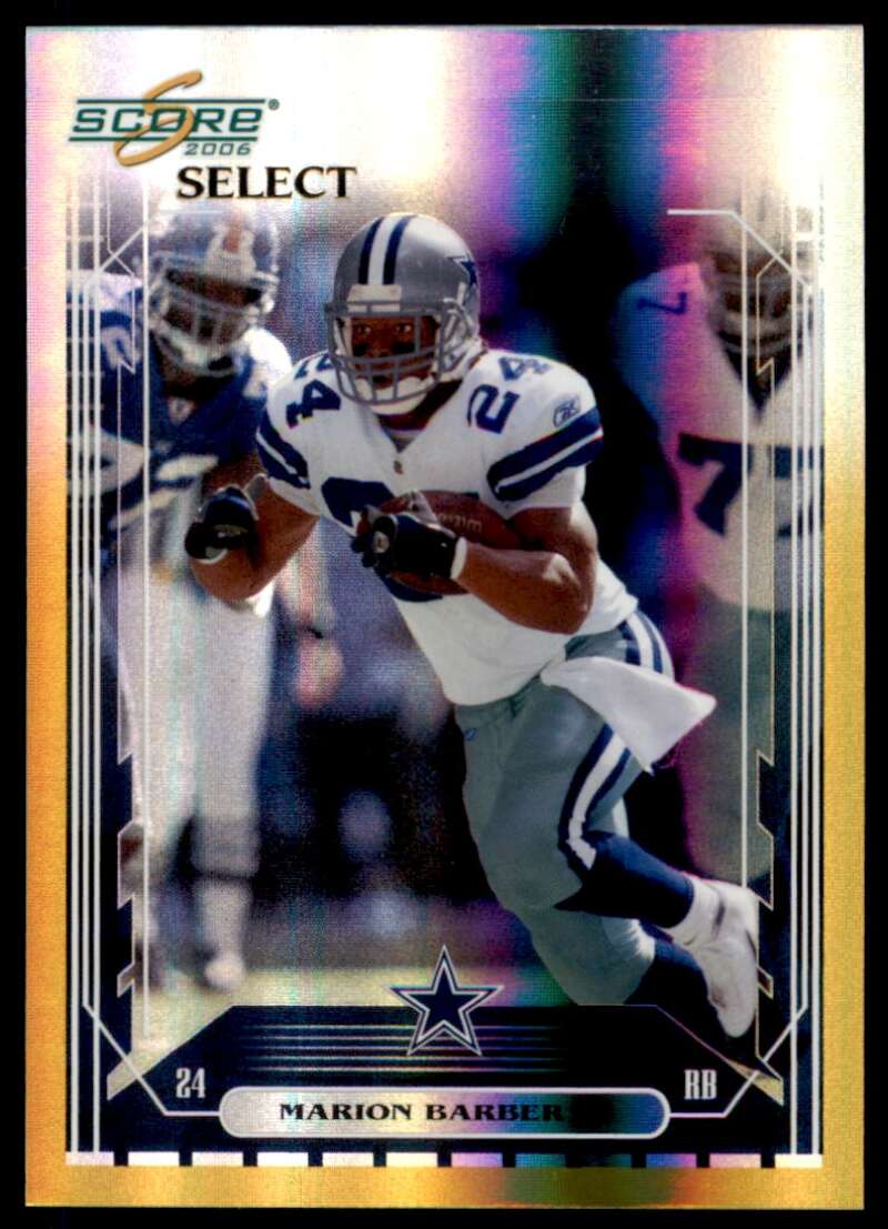 Marion Barber Card 2006 Score Select Gold #70 Image 1