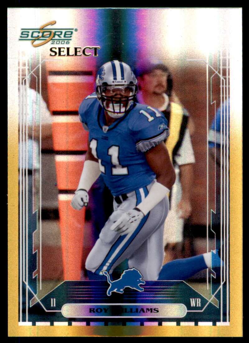 Roy Williams WR Card 2006 Score Select Gold #89 Image 1