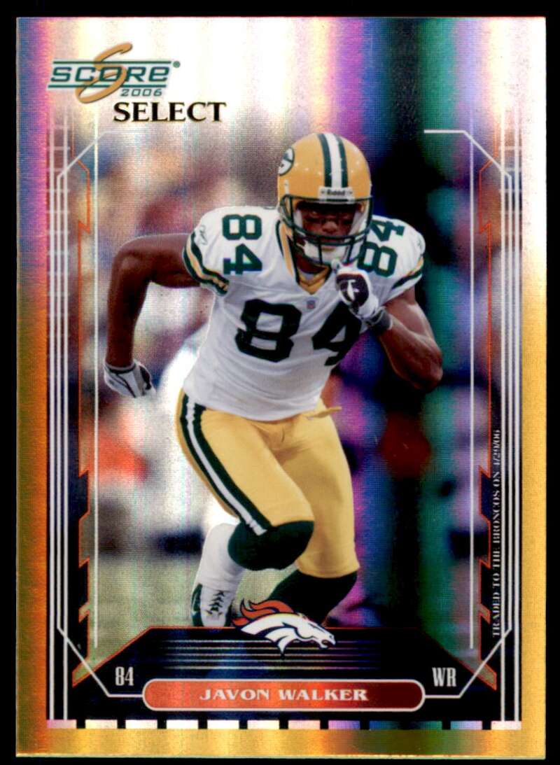 Javon Walker Card 2006 Score Select Gold #99 Image 1