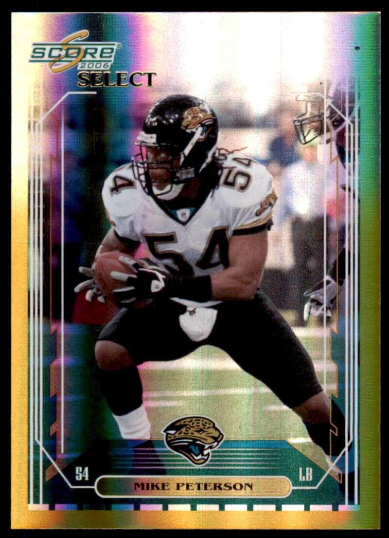 Mike Peterson Card 2006 Score Select Gold #129 Image 1