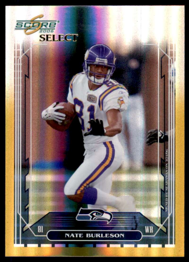 Nate Burleson Card 2006 Score Select Gold #153 Image 1