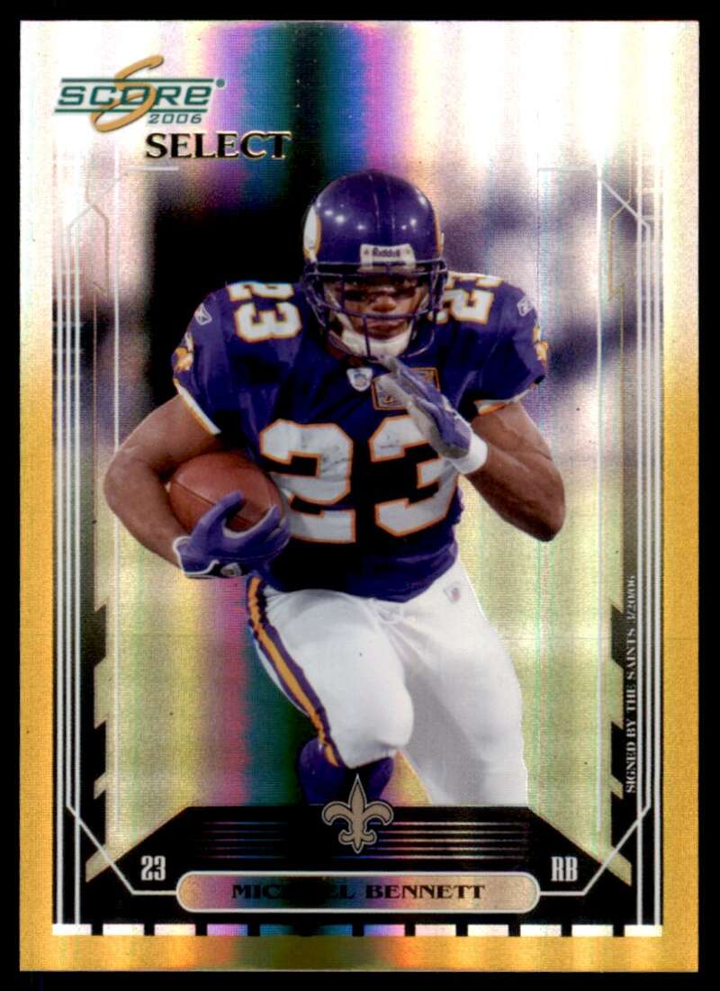 Michael Bennett Card 2006 Score Select Gold #160 Image 1