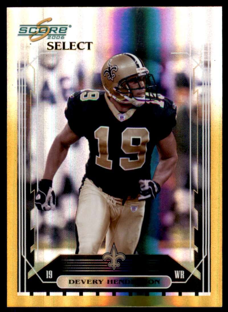 Devery Henderson Card 2006 Score Select Gold #177 Image 1