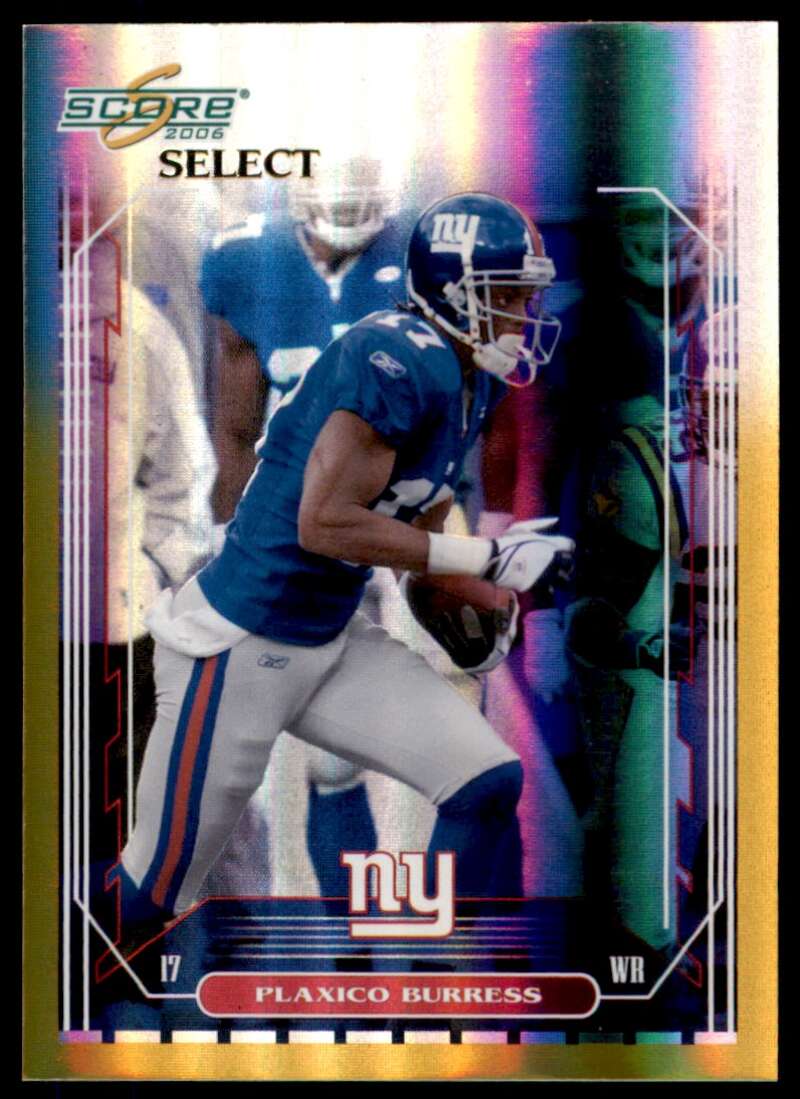 Plaxico Burress Card 2006 Score Select Gold #180 Image 1