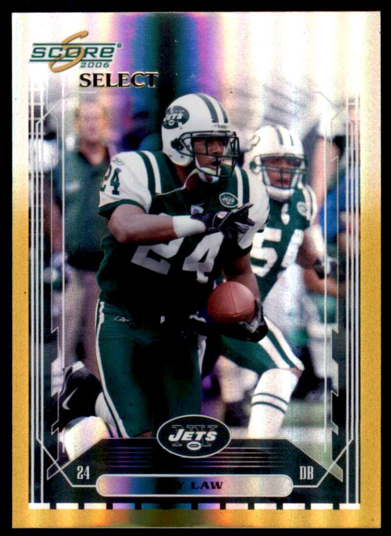 Ty Law Card 2006 Score Select Gold #192 Image 1