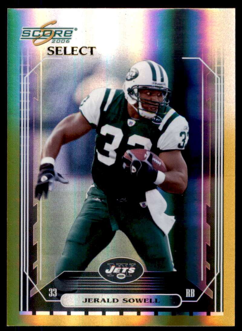 Jerald Sowell Card 2006 Score Select Gold #195 Image 1