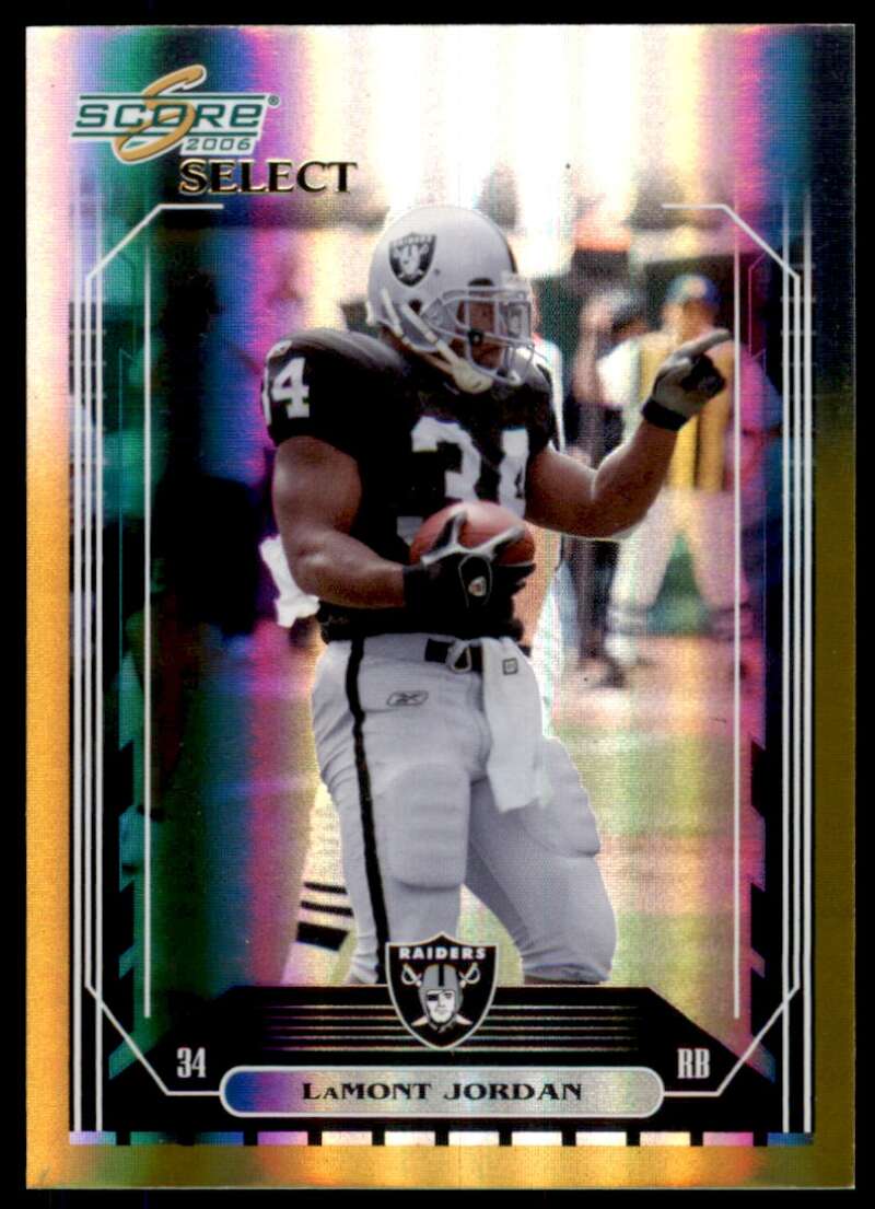 LaMont Jordan Card 2006 Score Select Gold #197 Image 1