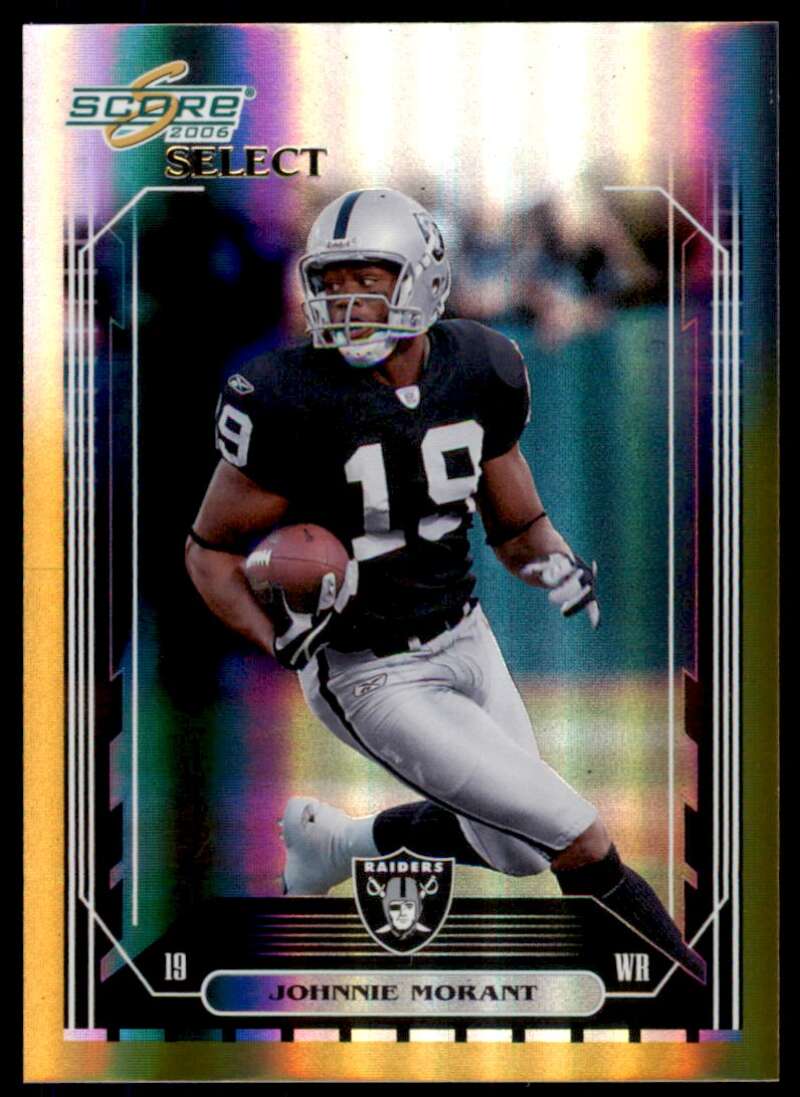 Johnnie Morant Card 2006 Score Select Gold #201 Image 1