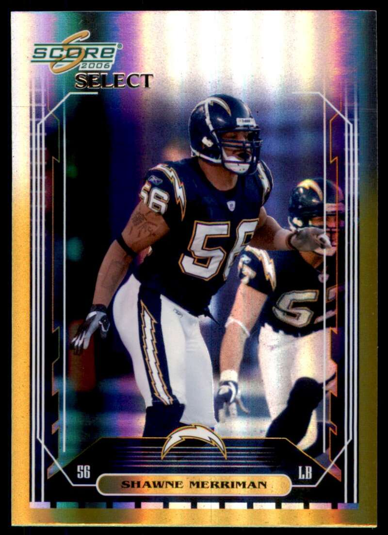 Shawne Merriman Card 2006 Score Select Gold #228 Image 1